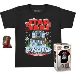 Funko Pocket Pop! & T-Shirt (Παιδικό) Disney: Star Wars - Holiday R2-D2 (Μεταλλικό) Φιγούρα & Μπλουζάκι (S)