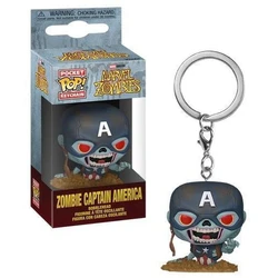 Funko Pocket Pop Marvel Zombies Zombie Captain America Bobble Head Vinyl Figure Keychain