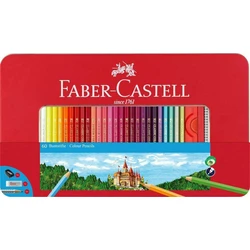 FABER-CASTELL Ξυλομπογιές Εξαγωνικές 60τμχ Μεταλλική Κασετίνα (MPN: 115894)