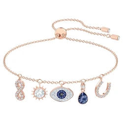 Swarovski Women's Gold-Plated Stainless Steel Bracelet M - Model 5515996 (Pink)