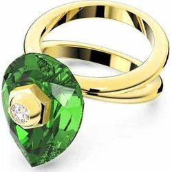 Swarovski Numina Pear Cut Women's Ring with Zircon, Gold-Tone Plated - Size 55