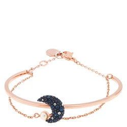 Swarovski Women's Gold-Plated Stainless Steel Bracelet 18.6 cm with Pink Crystal - Model 5690285