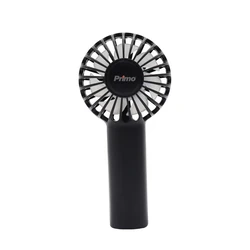 Ανεμιστηράκι Primo Mini Χειρός PRMF-80690 2.5'' Μαύρος Επαναφορτιζόμενος