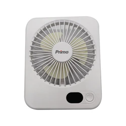 Ανεμιστήρας Mini Primo PRMF-80692 5'' 12.5cm Λευκός Επαναφορτιζόμενος