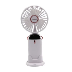 Ανεμιστήρας Mini Primo PRMF-80695 3.5'' 9cm Λευκός Επαναφορτιζόμενος
