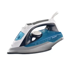 Σίδερο Ατμού Primo PRSI-40276 Kεραμική πλάκα 2600W Anti-drip-Anti-calc Μπλε-Silver