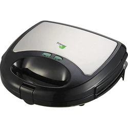 Τοστιέρα Primo PRSM-40244 2Θέσεων Aποσπώμενες κεραμικές πλάκες "Marble" Μαύρη-Inox