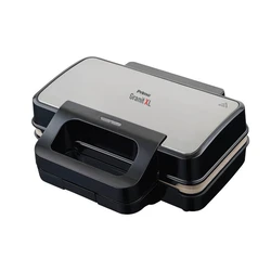 Τοστιέρα Primo PRSM-40383 2 Θέσεων XLong "marble" αποσπώμενες πλάκες Μαύρη/inox