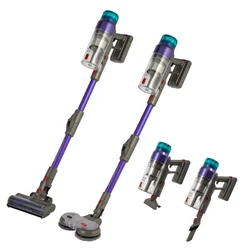 Σκούπα Stick Primo PRVC-40507 Apollo Aqua Flex 3σε1 29.6V BLDC μοτέρ Γκρι-Μωβ