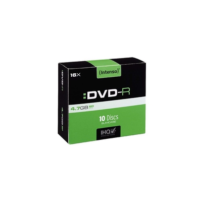 Product Dvd-R Intenso4,7Gb, 16X Speed Dvd Slim Case 10 base image