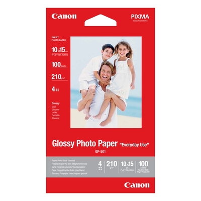 Product Φωτογραφικό Χαρτί Canon A6 Glossy 210g/m² 100 Φύλλα (0775B003) base image