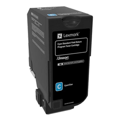 Product Toner Lexmark CS720/CS725/CX725 CYAN RET. P. CRTR SC (74C2SC0) base image