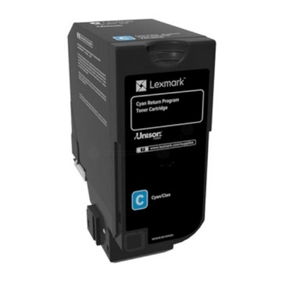 Product Toner Lexmark CS720/CS725/CX725 CYAN RET. P. CRTR (74C20C0) base image