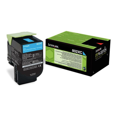 Product Toner Lexmark 80C2XC0 Cyan base image