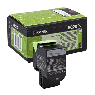 Product Toner Lexmark 80C20K0 Black base image