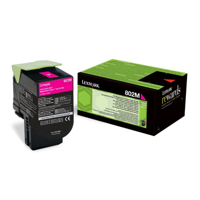 Product Toner Lexmark 80C20M0 Magenta base image