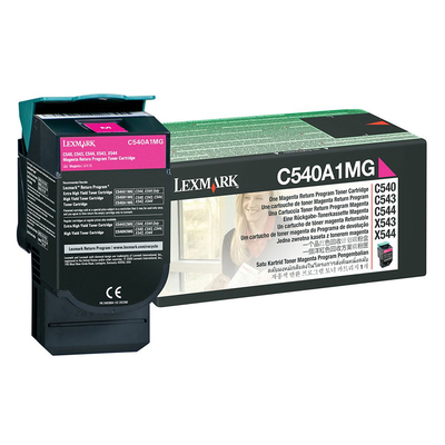 Product Toner Lexmark C54x/X543 SC MAGENTA TNR (1k) (C540A1M) base image
