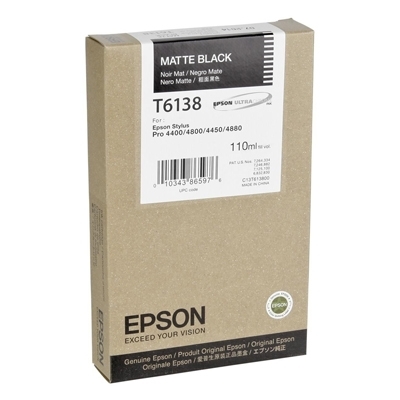 Product Μελάνι Epson Inkjet T6138 Matte Black (C13T613800) base image