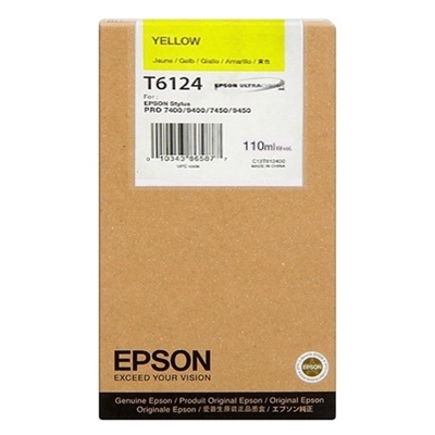 Product Μελάνι Epson Inkjet T6114 Yellow (C13T611400) base image