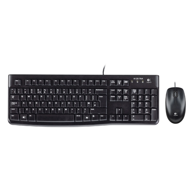 Product Σετ Πληκτρολόγιο Και Ποντίκι Ενσύρματο Logitech MK120 GR (Black) (LOGMK120) base image