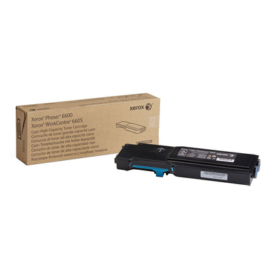Product Toner XEROX PHASER 6600 CYAN HC (6k) (106R02229) (XER106R02229) base image