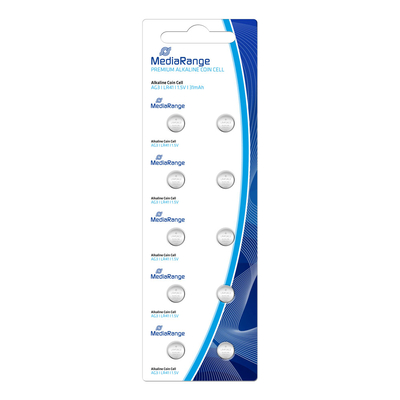 Product Μπαταρία Ρολογιών MediaRange Premium Coin Cells AG3 1.5V (LR41) (10 Pack) base image