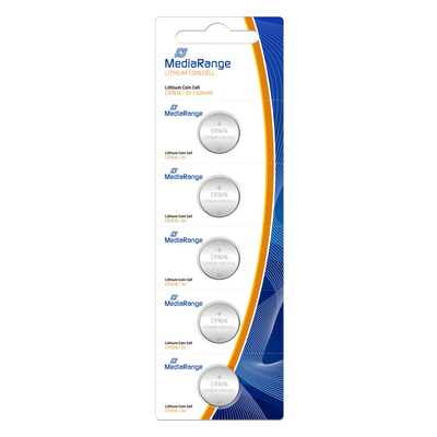 Product Μπαταρία Λιθίου MediaRange Coin Cells CR1616 3V (5 Pack (MRBAT135) base image