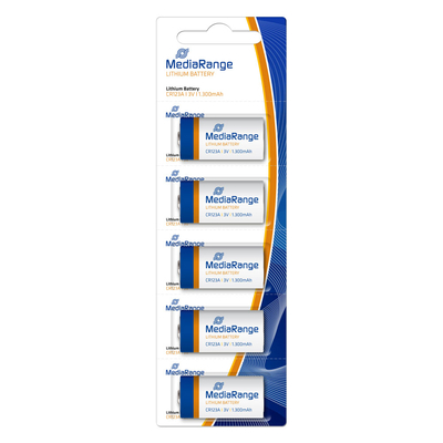 Product Μπαταρίες Λιθίου MediaRange CR123A 3V (5 Pack) (MRBAT150) base image