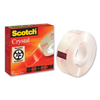 Product Σελοτέιπ 3M Scotch Crystal 19 mm x 33 m (Boxed) (Διάφανη) (6001933) base image