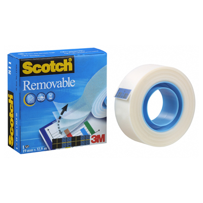 Product Επανατοποθετούμενη Σελοτέιπ 3M Scotch 19 mm x 33 m (8111933) base image
