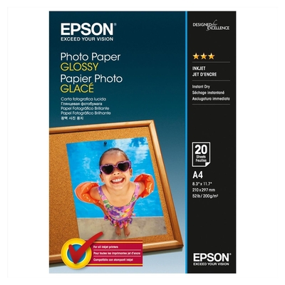 Product Φωτογραφικό Χαρτί Epson Glossy A4 20 Φύλλα (C13S042538) base image
