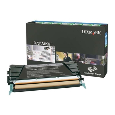 Product Toner Lexmark C73x/X73x BLACK (8k) (C734A1K) base image