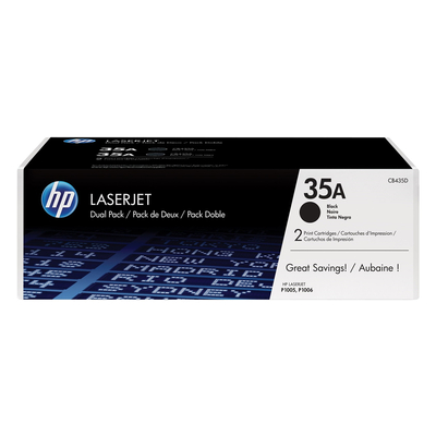 Product Toner HP LaserJet P1005/1006 Black Dual Pack (CB435AD) base image
