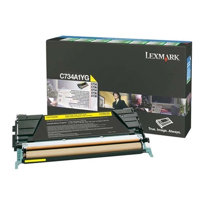 Product Toner Lexmark C73x/X73x YELLOW (6k) (C734A1Y) base image