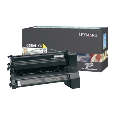 Product Toner Lexmark C780/782 HC YELLOW (10k) (C780H1YG) base image