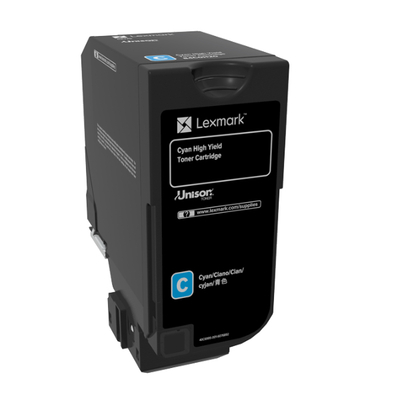 Product Toner Lexmark CX725 CYAN RET. P. CRTR HC (84C2HC0) base image