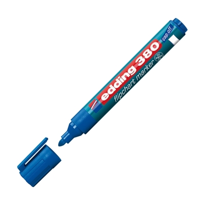 Product Μαρκαδόρος παρουσίασης για μπλοκ Edding 380 στρογ.μύτη 1,5-3mm (Μπλέ) base image