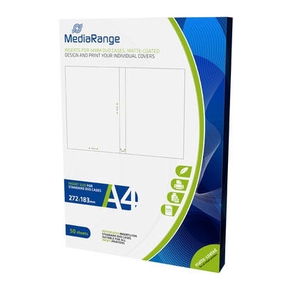 Product Αυτοκόλλητες Ετικέτες CD/DVD MediaRange Inserts for 14mm Matte (50 Pack) (MRINK121) base image