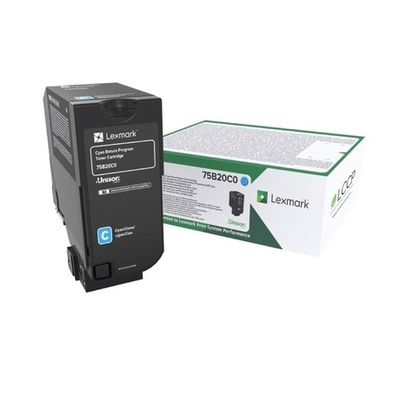 Product Toner Lexmark CS727/CS728/CX728 CYAN 10K (75B20C0) base image