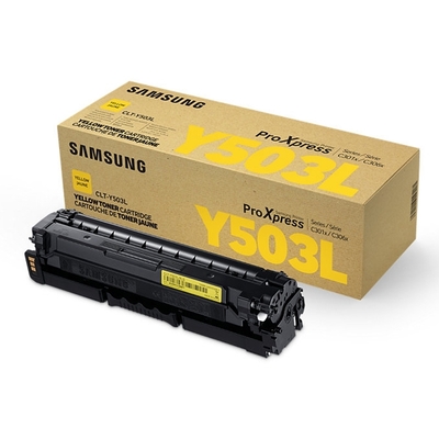 Product Toner Samsung CLT-Y503L H-Yield Yel Cartridge (SU491A) (HPCLTY503L) base image