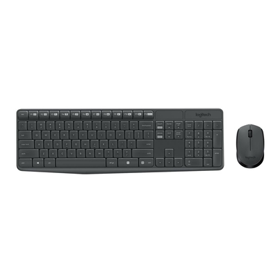 Product Σετ Πληκτρολόγιο Και Ποντίκι Ασύρματο Logitech MK235 GR (Black) (LOGMK235GR) base image