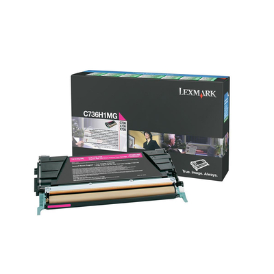 Product Toner Lexmark C73x/X73x MAGENTA (10k) (C736H1M) base image