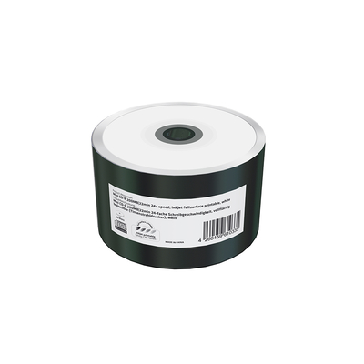 Product CD-R MediaRange Mini 22' 200MB 24x Inkjet Fullsurface Printable Shrink50 (MR257) base image