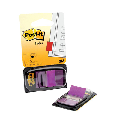 Product Σελιδοδείκτες 3M Post-It 25.4 χ 43.2 mm (Μώβ) base image