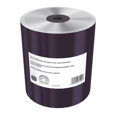 Product DVD+R MediaRange 4.7GB120min 16x speed, silver, unprinted/blank, Shrink 100 (MR423) base image