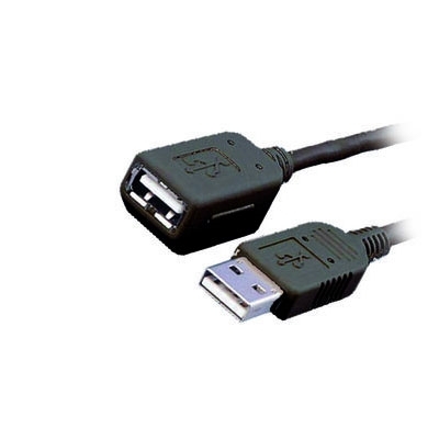 Product Καλώδιο USB MediaRange 2.0 Extension AM/AF 1.8M Black (MRCS154) base image