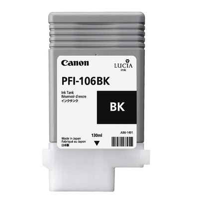 Product Μελάνι Canon Inkjet PFI-106BK Black (6621B001) base image