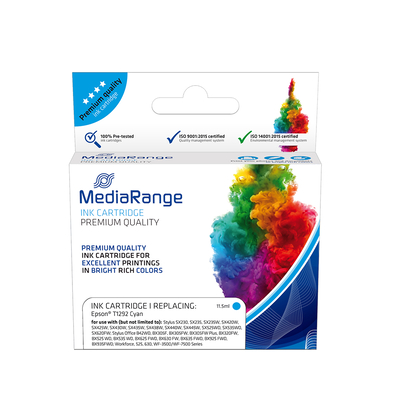 Product Μελάνι Συμβατό Inkjet MediaRange για Εκτυπωτές Epson (Cyan) (T1292) base image