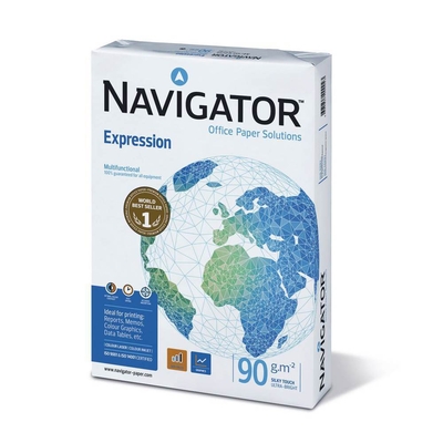 Product Επαγγελματικό Χαρτί Εκτύπωσης Navigator (Expression) A4 90g/m² 500 Φύλλα (NVG330965) base image