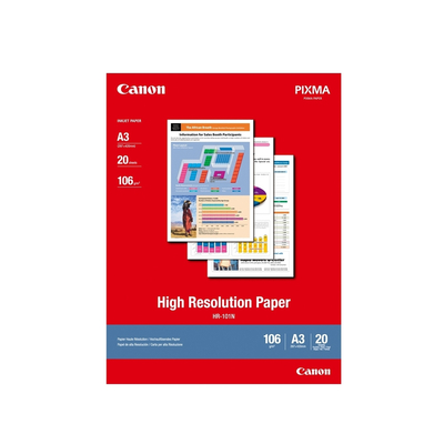 Product Φωτογραφικό Χαρτί High Resolution Paper Canon A3 106g/m² 20 Φύλλα (1033A006AB) base image